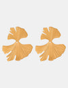 Ginkgo Biloba Design Stud Earrings