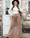 Plus Size Pocketed Flare Pants