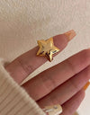 18K Gold-Plated Stainless Steel Star Ring