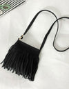 Adored PU Leather Crossbody Bag with Fringe