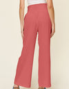 Double Take Full Size Texture Smocked Waist Wide Leg Pants