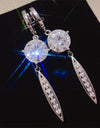 10 Carat Moissanite 925 Sterling Silver Earrings