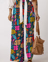 Printed High Waist Wide Leg Pants