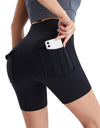 Pocketed High Waist Active Shorts