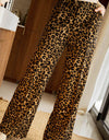 Leopard Wide Leg Pants