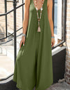 Lovelet Pocketed Scoop Neck Wide Leg Jumpsuit