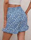 Printed Tie Waist Shorts