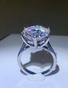 10 Carat Moissanite 925 Sterling Silver Ring