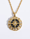 Zircon Decor North Star Pendant Copper Necklace