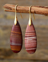 Natural Stone Waterdrop Shape Earrings