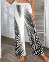 Printed Wide Leg Pants