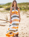 Tie-Dye Halter Neck Dress