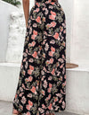 Floral Pull-On Wide Leg Pants