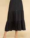 Faith Apparel Tiered Midi Skirt