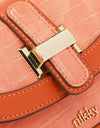 Nicole Lee USA Croc Embossed Crossbody Bag