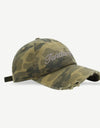 Letter Graphic Camouflage Cotton Hat