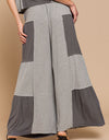 POL Ribbed Contrast Wide Leg Pants