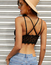 Lace Crochet Crisscross Bralette