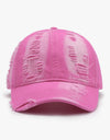 Distressed Adjustable Cotton Baseball Cap