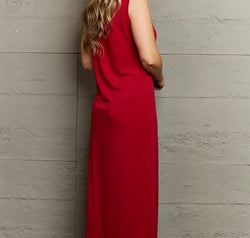 Plus Size Scoop Neck Maxi Tank Dress