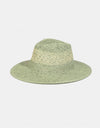 Fame Contrast Wide Brim Straw Hat