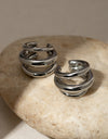 Stainless Steel Layered Cuff Earrings