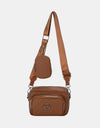 PU Leather Adjustable Strap Crossbody Bag