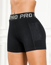 Elastic Waist Active Shorts with Pockets