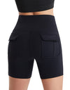 Pocketed High Waist Active Shorts