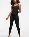 Crisscross Wide Strap Active Jumpsuit