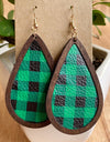 PU Teardrop Earrings