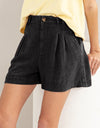 HYFVE High Waist Pleated Linen Shorts