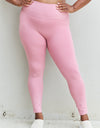 Zenana Fit For You Full Size High Waist Active Leggings in Light Rose