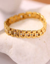 18K Gold-Plated Stainless Steel Zircon Bracelet