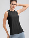 Round Neck Wide strap Active Tank