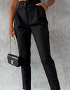 High Waist Wide Waistband Pants