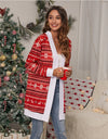 Christmas Open Front Cardigan