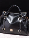 PU Leather Handbag with Tassels