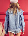 BiBi Button Up Long Sleeve Denim Jacket