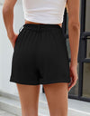 Roll Trim Half Elastic Waist Shorts