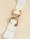 Zinc Alloy Buckle Elastic Wide Belt