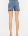 Kancan Distressed High Waist Denim Shorts