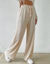 Drawstring Wide Leg Pants