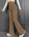 Ribbed High Waist Bootcut Pants