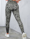 Leopard Print Wide Waistband Leggings