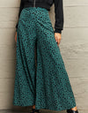 Printed Wide Leg Long Pants