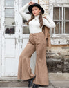 Plus Size Pocketed Flare Pants