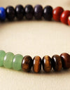 Contrast Natural Stone Bead Bracelet