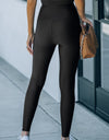 Double Take Wide Waistband Slim Fit Leggings