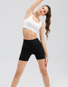 Wide Waistband Slim Fit Sports Shorts